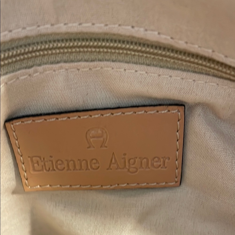 Aigner Floral Leather Handbag - Picture 4 of 7